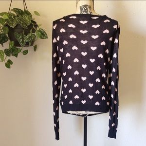 Moon Collection Heart Cardigan Sweater